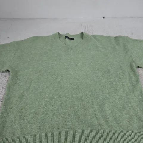 M&S COLLECTION GREEN KNIT JUMPER – UK SIZE L