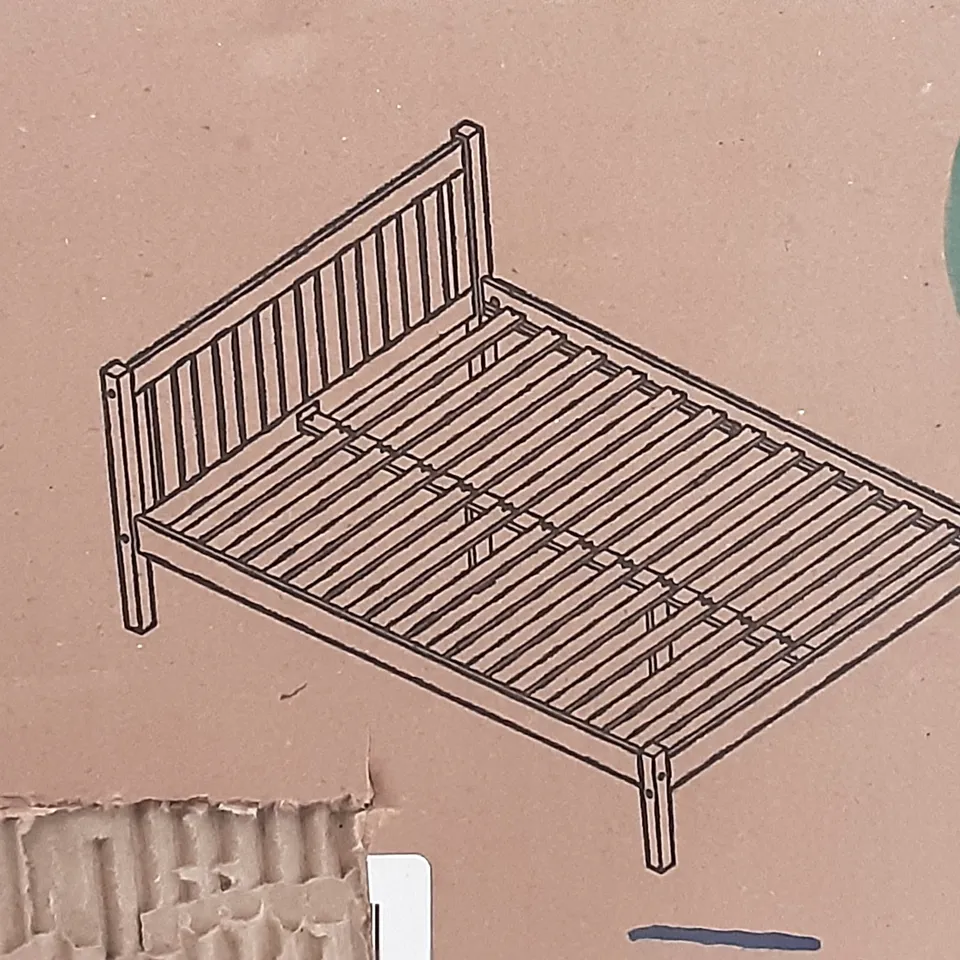 BOXED 4'6 RIO BED WHITE - 3 BOXES  FULL SET 