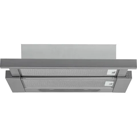 BOXED HOTPOINT 60CM CHIMNEY VERTICAL COOKER HOOD