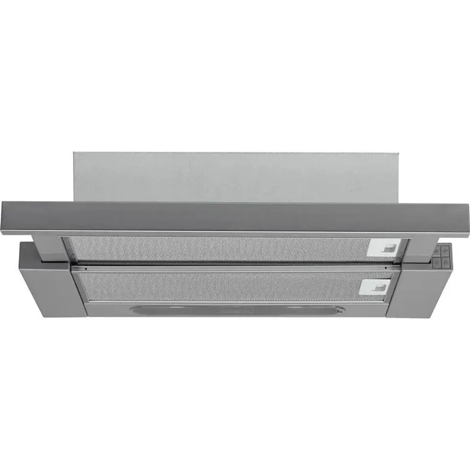 BOXED HOTPOINT 60CM CHIMNEY VERTICAL COOKER HOOD