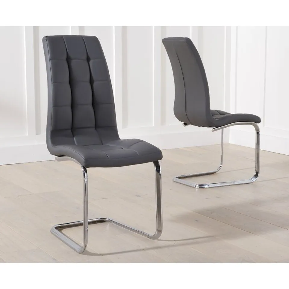 SATLER GREY UPHOLSTERED DINING CHAIR