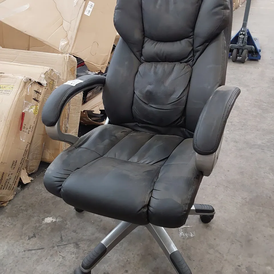 PU DIRECTORS CHAIR - BLACK  RRP £149