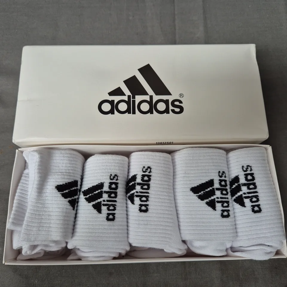 BOXED ADIDAS SOCKS IN WHITE