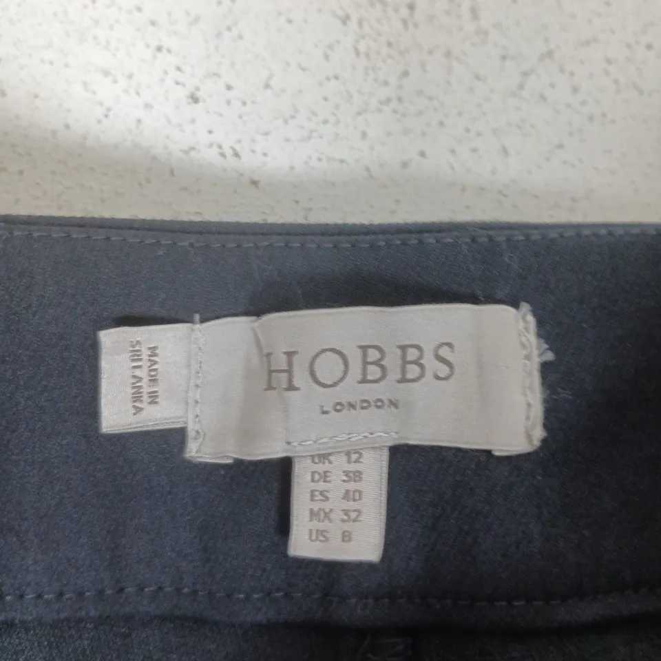 HOBBS LONDON NAVY TROUSERS – UK 12 (US 8)