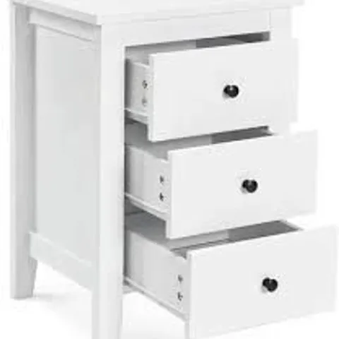BOXED COSTWAY COSTWAY SET OF 2 WHITE WOODEN NIGHTSTANDS