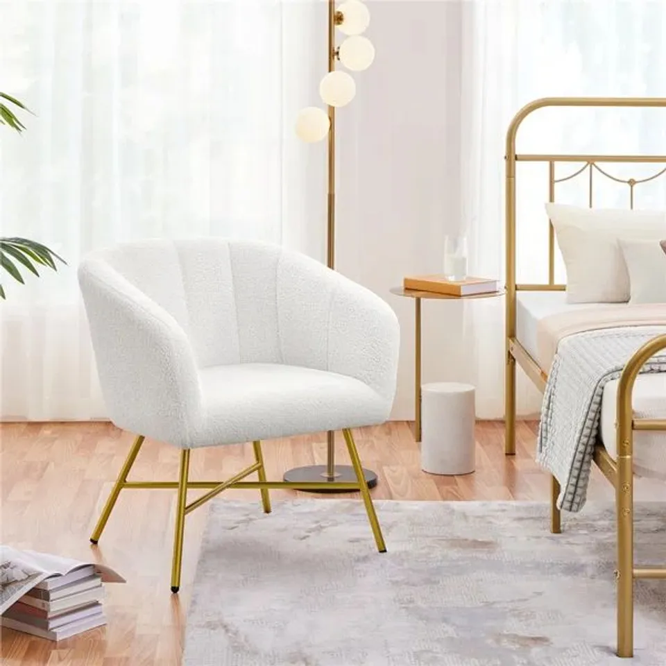 BOXED UPHOLSTERED BARREL CHAIR