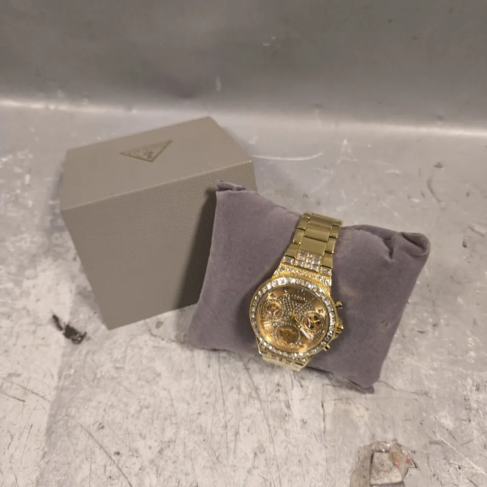 GUESS GOLD EFFECT LINK WATCH 