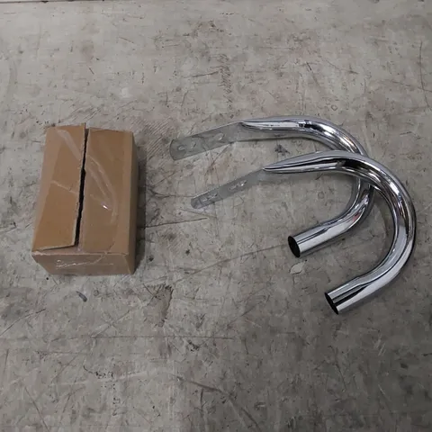 BAGGED FULL STOP STAINLESS STEEL 20cm CURTAIN TIEBACKS