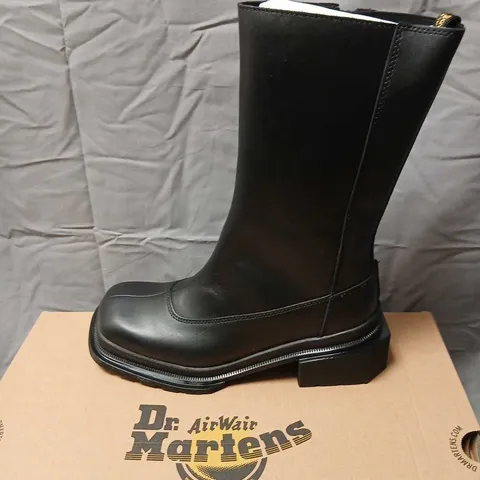 DR. MARTENS MAYBOLE HI BOOTS - BLACK LEATHER - UK 6 (US 8)