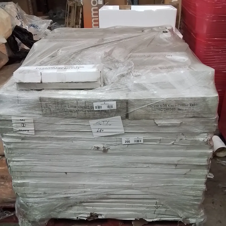 PALLET CONTAINING CARA COFFEE TABLES AND LEGS