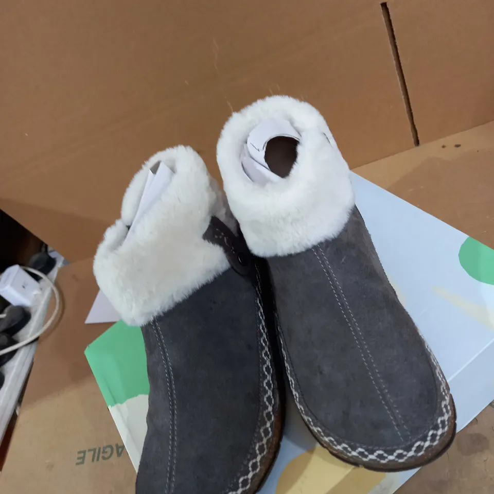 EARTH ORIGIN DARK GREY BOOTS SIZE 6