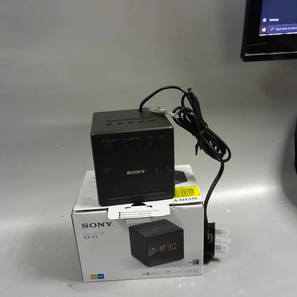 BOXED SONY CLOCK RADIO ICF-C1