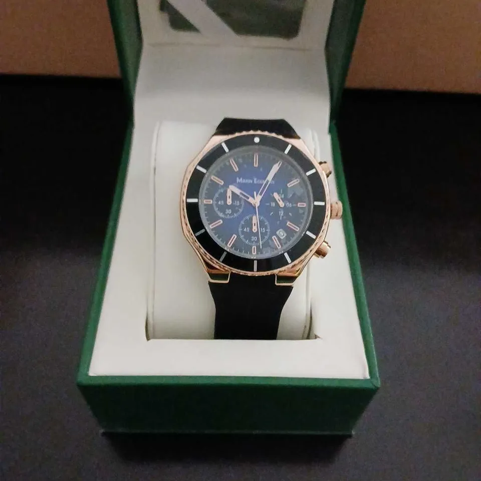 MANN EGERTON ASTRO ROSE BLUE WATCH