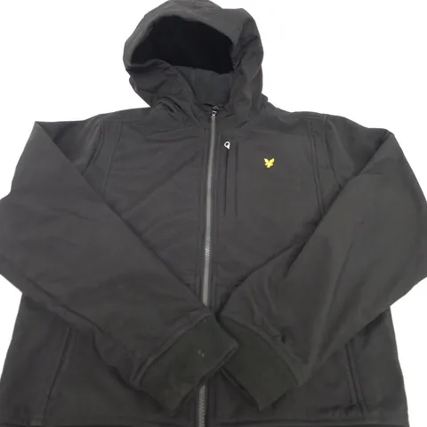 LYLE & SCOTT BLACK ZIP HOODIE JACKET – SIZE 14/15  YRS 