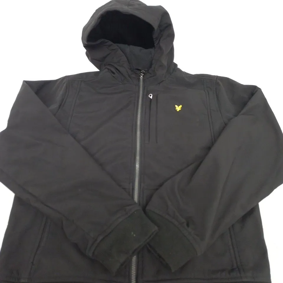LYLE & SCOTT BLACK ZIP HOODIE JACKET – SIZE 14/15 YRS