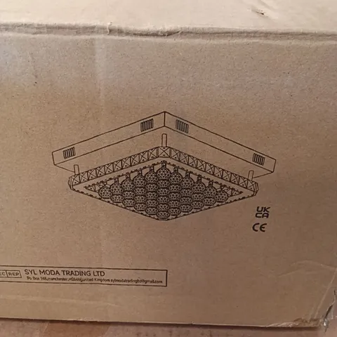 BOXED LIGHTS IN CEILING LAMP - CHROME (1 BOX)