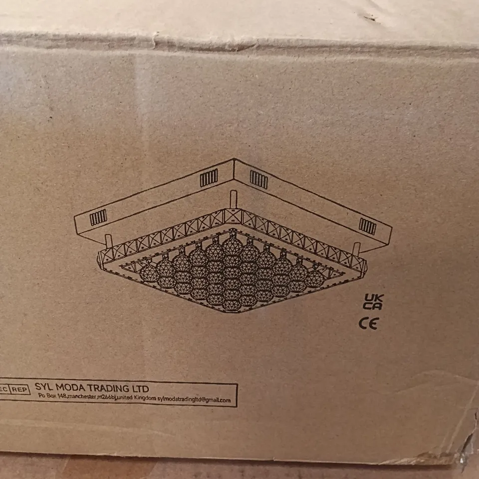 BOXED LIGHTS IN CEILING LAMP - CHROME (1 BOX)