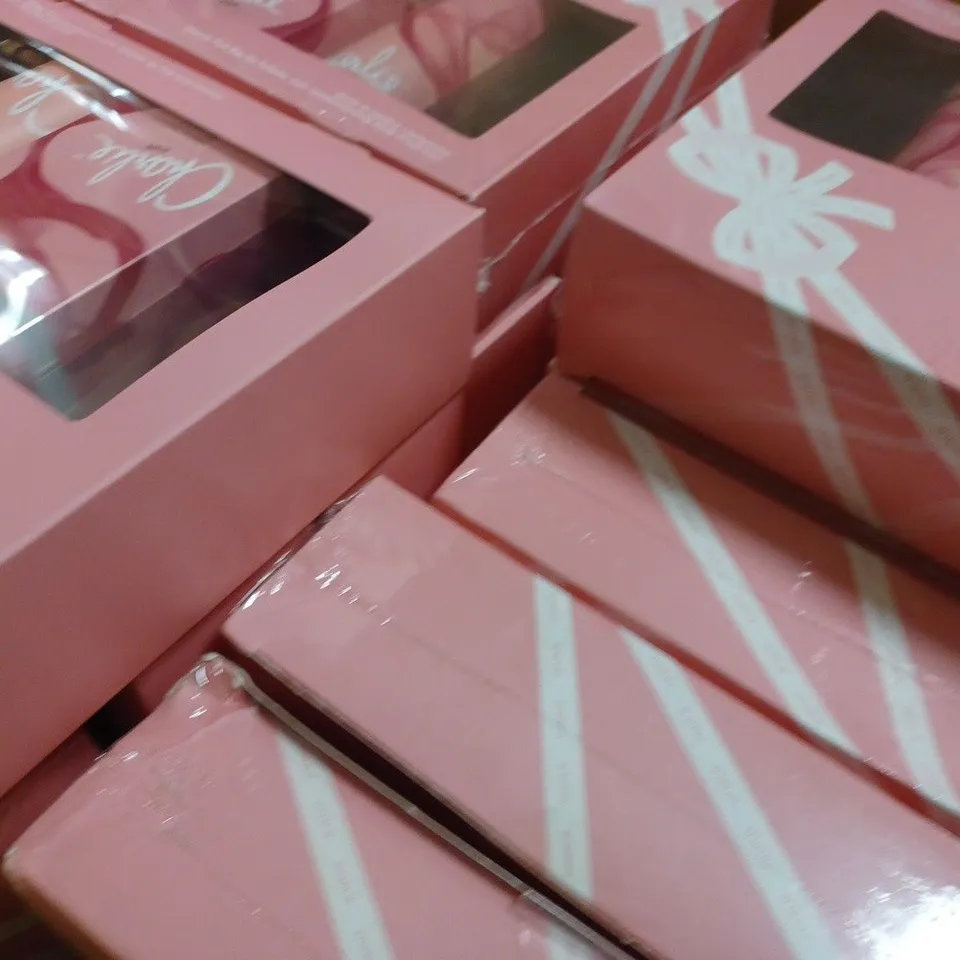 BOX OF APPROX 15 REVLON CHARLIE PINK GIFT SETS