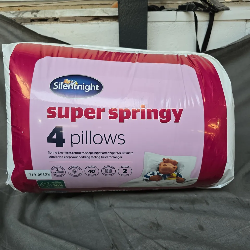 SILENTNIGHT SUPER SPRINGY PILLOWS - PACK OF 4  