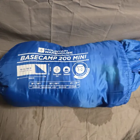 MOUNTAIN WAREHOUSE BASECAMP 200 MINI SLEEPING BAG β BLUE