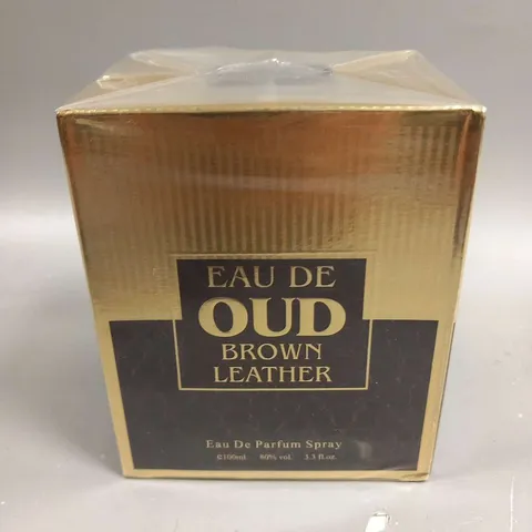 BOXED AND SEALED EAU DE OUD BROWN LEATHER EAU DE PARFUM 100ML