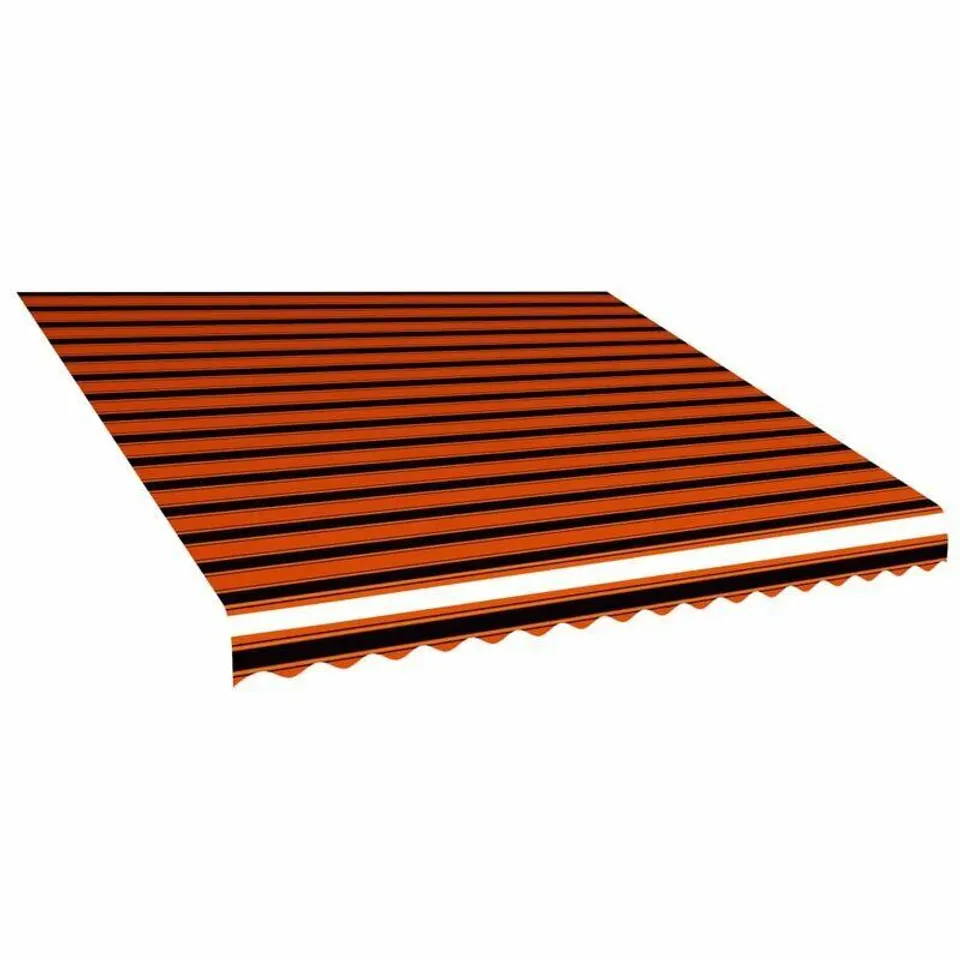 BOXED DAKOTA FIELDS POLYESTER COVER RETRACTABLE PATIO AWNING - RED/STRIPED (2 BOXES)
