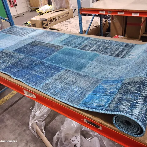 DESIGNER SIESTA BLUE RUG 75 × 300