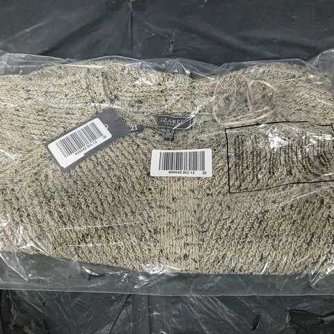 SEALED IZABEL LONDON MARLED KNIT JUMPER IN BEIGE - 12 