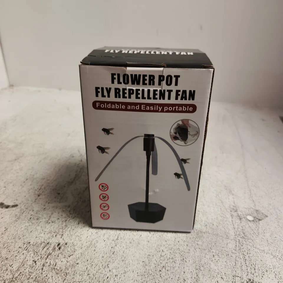 FLOWER POT FLY REPELLENT FAN – FOLDABLE AND PORTABLE (BOXED)