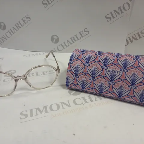 LIBERTY LONDON LL 08 CLEAR FRAMED PRESCRIPTION GLASSES