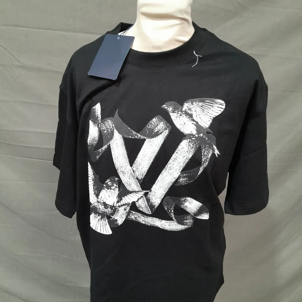 LOUIS VUITTON BLACK T-SHIRT - LARGE