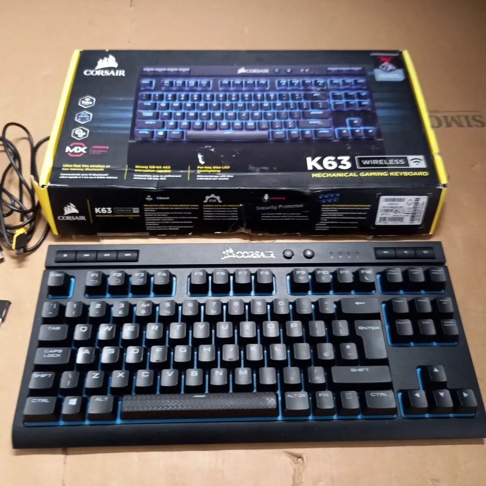 BOXED CORSAIR K6 MECHANICAL WIRELESS GAMING KEYBOARD