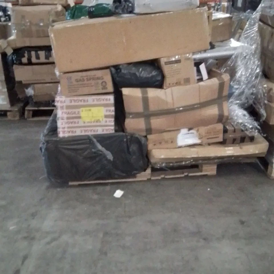 PALLET TO CONTAIN NEO PRODUCTS AND OTHER ASSORTED HOUSEHOLD GOODS TO INCLUDE;25L DEHUMIDIFIER,AIRFRYER,CHRISTMAS TREE,MIRROR,CLOTHES AIRER 