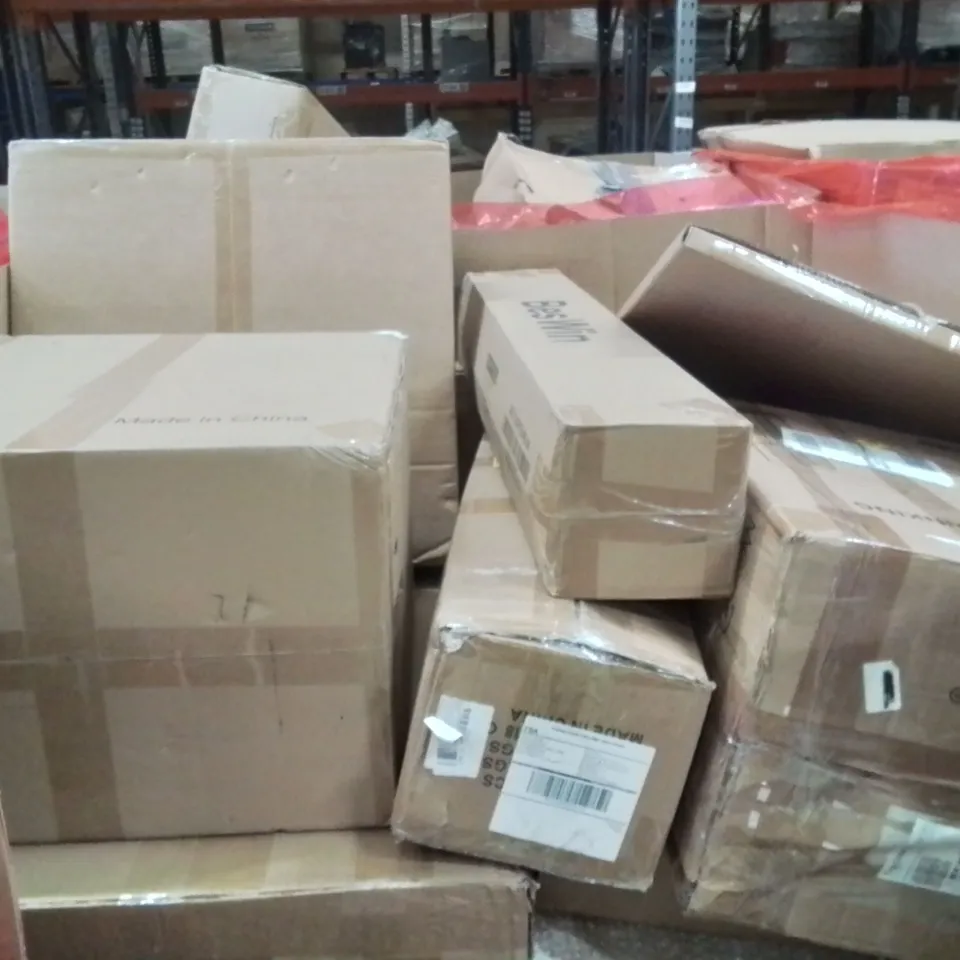 PALLET CONTAINING VARIOUS ASSORTED ITEMS TO INCLUDE:DRINKING WATER SYSTEM, PICTURE FRAME, SMART CAT LITTER BOX,ELECTRIC COOKER AND OTHER ASSORTED ITEMS...