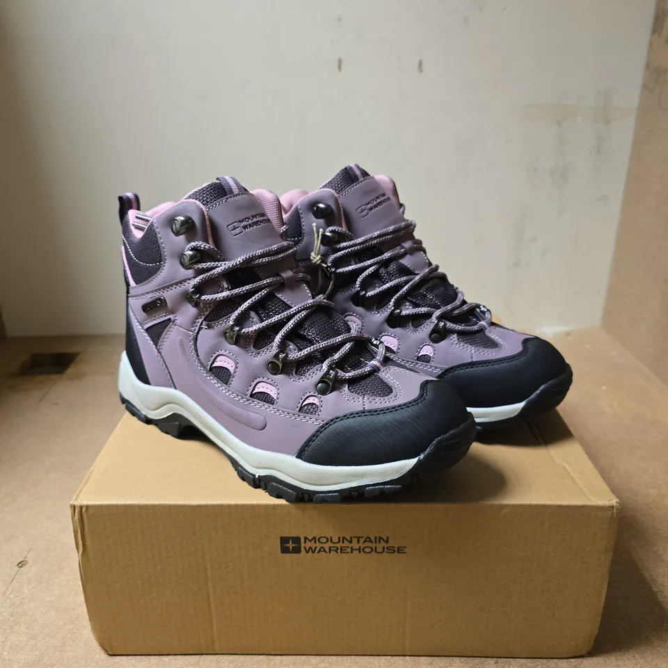 MOUNTAIN WAREHOUSE ADVENTURER WOMEN’S WATERPROOF WALKING BOOTS – LILAC, UK 6