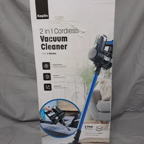 KEPLIN 2-IN-1 CORDLESS VACUUM CLEANER – BOXED