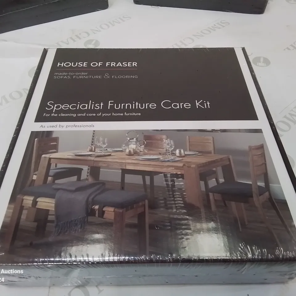 BOX CONTAINING 6 BOXED HOUSE OF FRASER SPECIALIST FURNITURE CARE KITS