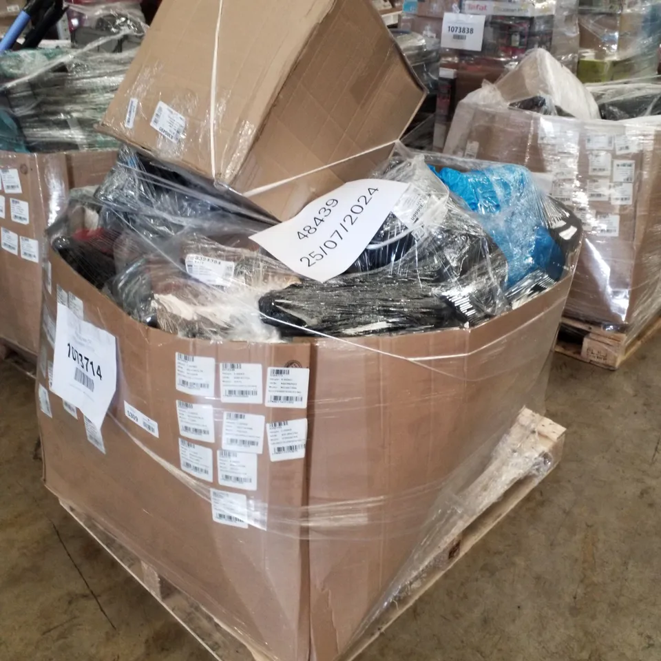 PALLET OF APPROXIMATELY 23 UNPROCESSED RAW RETURN HOUSEHOLD AND ELECTRICAL GOODS TO INCLUDE;