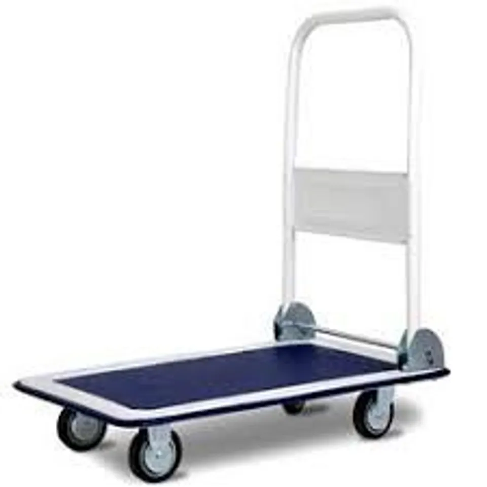 BOXED COSTWAY 150KG/300KG FOLDING PLATFORM TROLLEY, HEAVY DUTY HAND SACK TRUCK