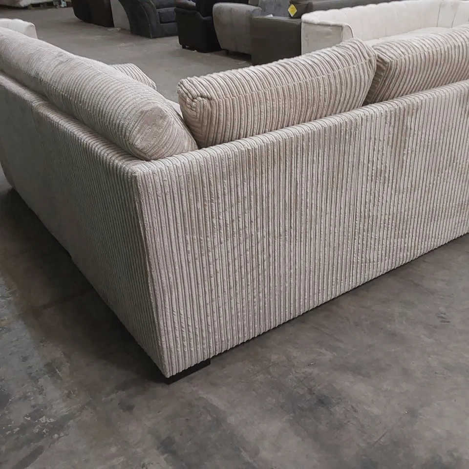 AMALFI STANDARD FABRIC CORDUROY UPHOLSTERED CORNER CHAISE SOFA