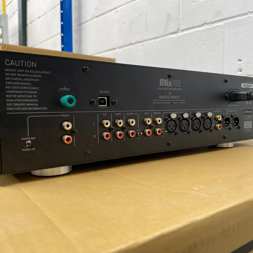 BOXED MUSICAL FIDELITY M6S DUAL MONO PREAMPLIFIER