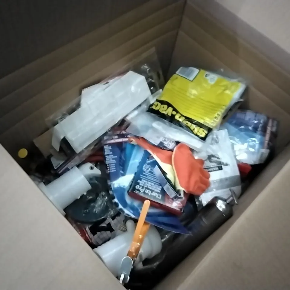 BOXED CONTAINS ASSORTED TOOLS/EQUIPMENT INCLUDING: STEERING WHEEL REMOVER, BALL ENDED HEX SOCKET BIT SET, FILTER REGULATOR, TUBES, WHEEL ECT