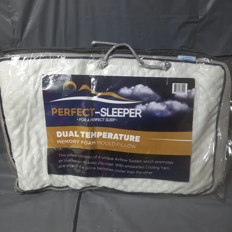 PERFECT-SLEEPER DUAL TEMPERATURE MEMORY FOAM MOULD PILLOW 