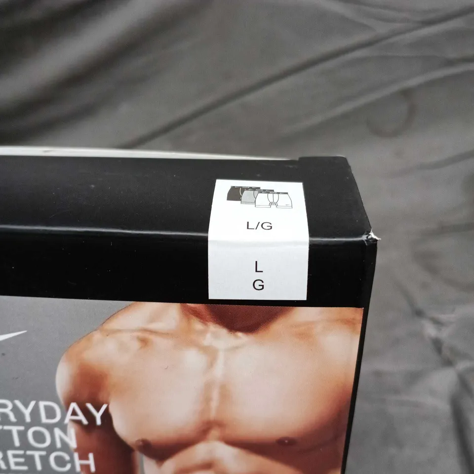 NIKE EVERYDAY COTTON STRETCH BOXER BRIEFS 3-PACK – MEN'S BOXER BRIEFS, SIZE L