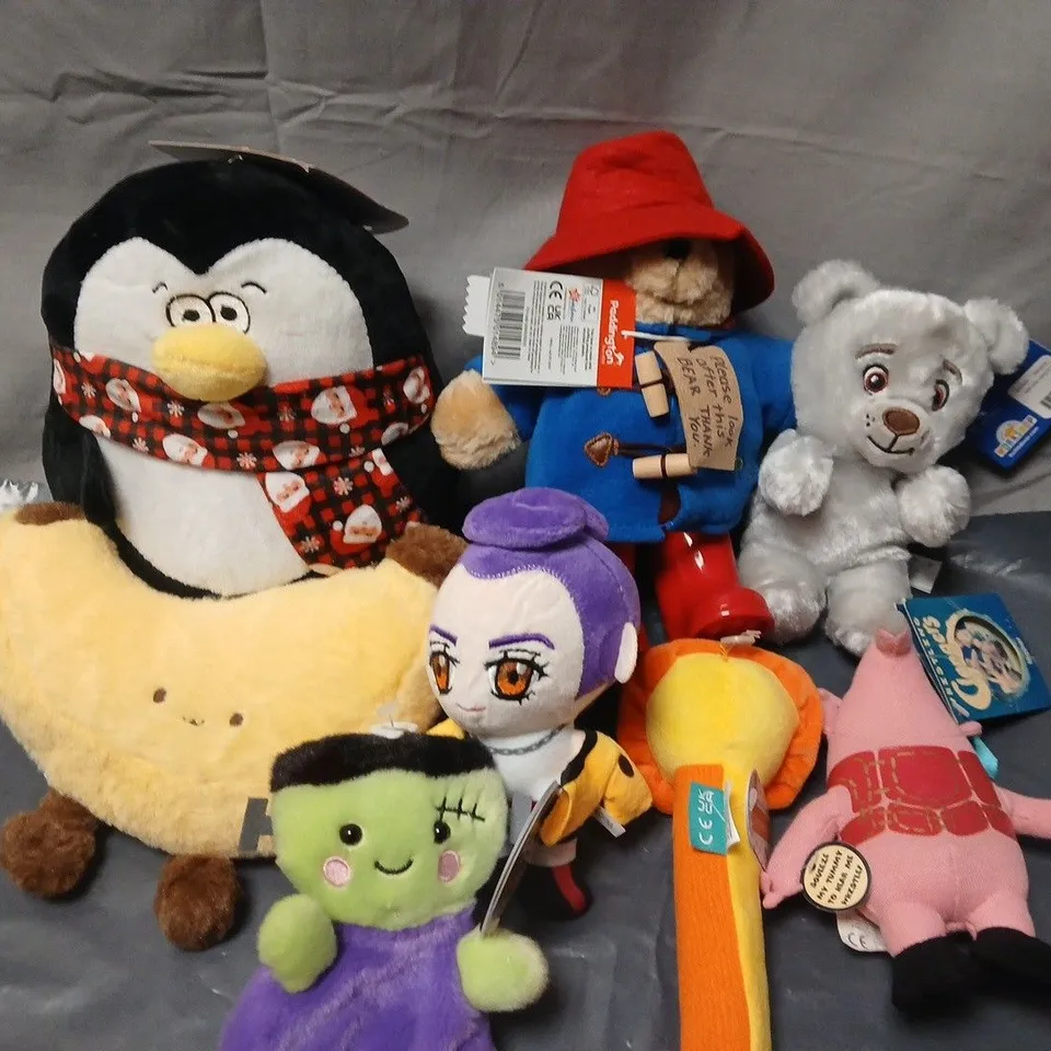 LOT OF APPROXIMATELY 13 ASSORTED PLUSHIES 