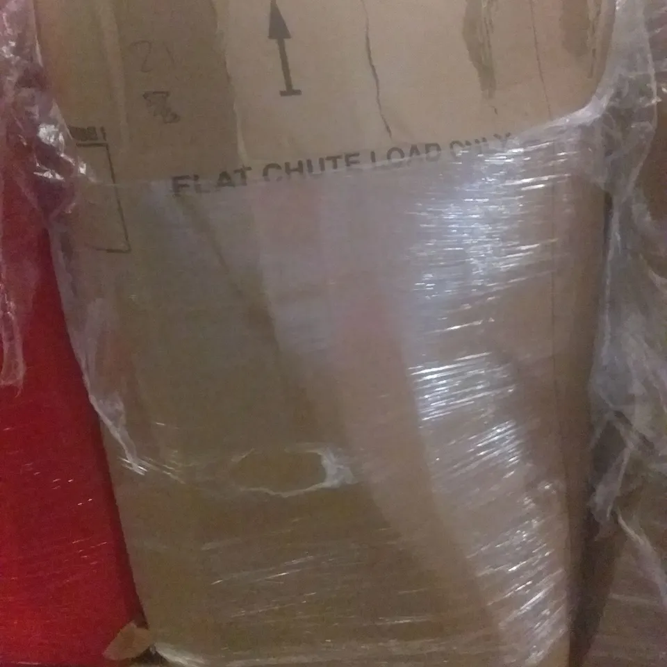 PALLET OF ASSORTED ITEMS INCLUDING 4" TRI-FOLD MATTRESS, LIGHT FITTINGS, 3 TIER SPICE RACK, SECURITY POLE AND CURVE GRAB POLE