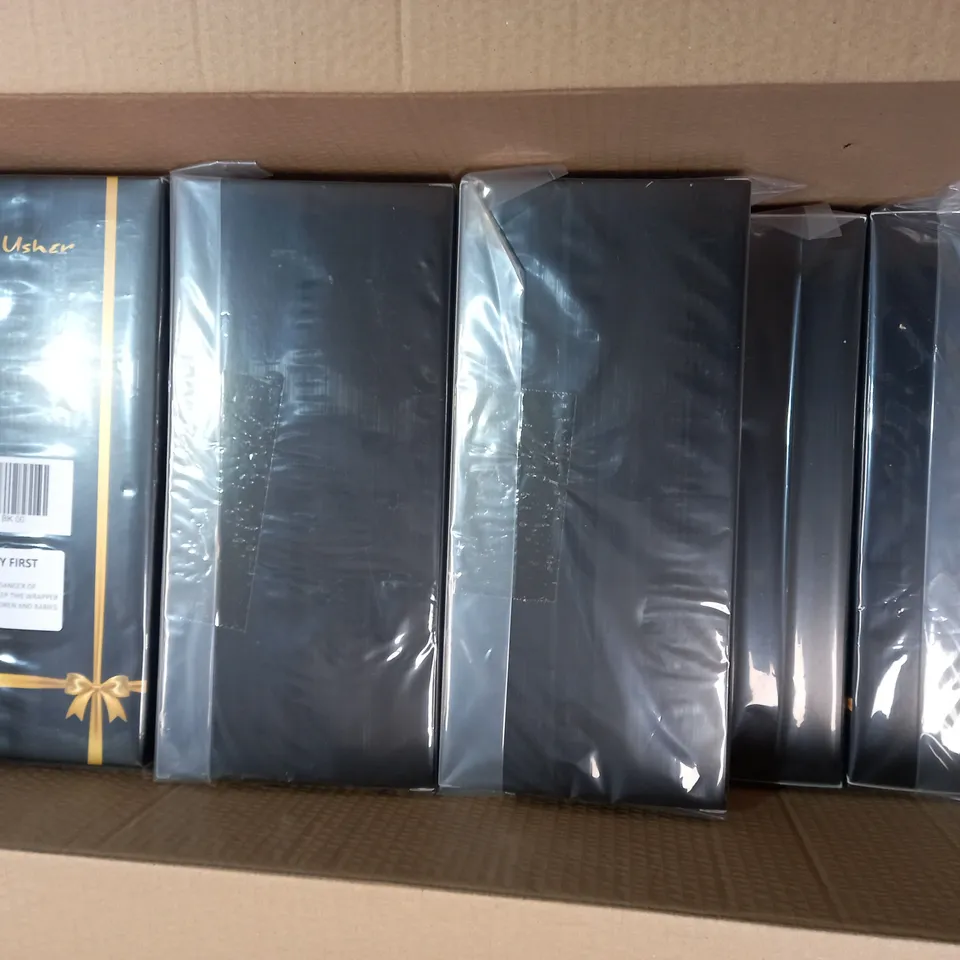 LOT OF APPROXIMATELY 22 DESIGNER FRANK USHER BLACK SCARVES	