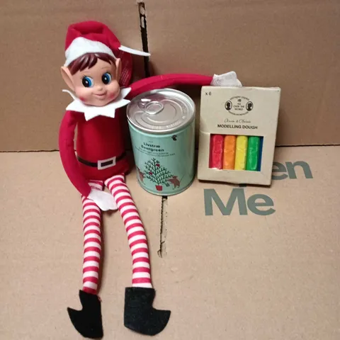 LARGE QUANTITY OF ASSORTED TOYS AND GAMES TO INCLUDE - ELF ON A SHELF, GROW YOUR OWN MINI CHRISTMAS TREE KIT & MODELLING DOUGH ETC 
