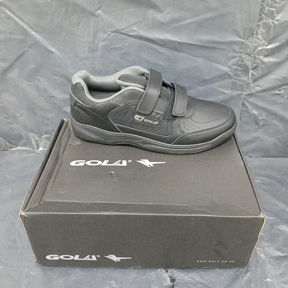 BOXED PAIR OF GOLA BELMONT 2 BLACK WIDE FIT UK 11
