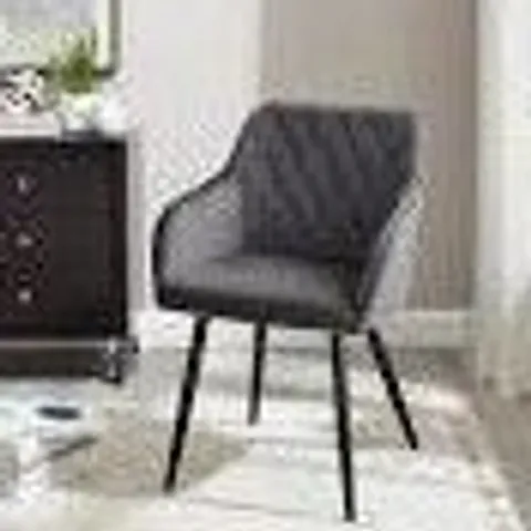 BOXED MOREE SET OF TWO PINK VELVET DINING CHAIRS (1 BOX)